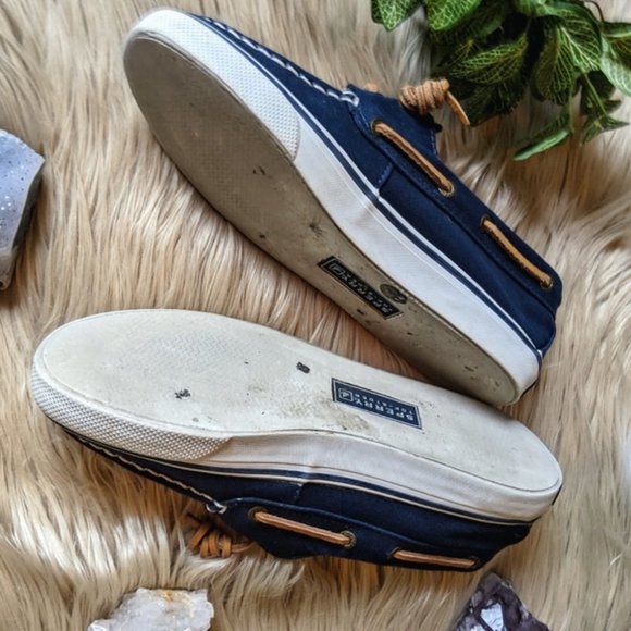 Sperry Top-Siders Navy Canvas Style Shoe - Picture 6 of 7
